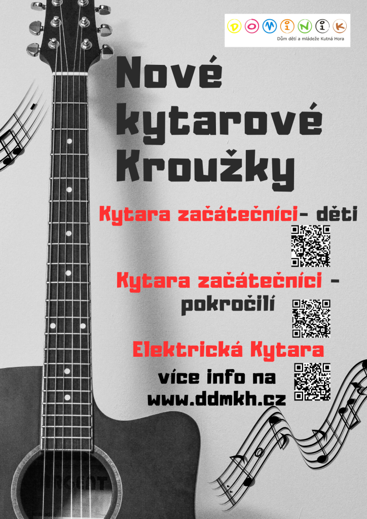 Nové kytarové kroužky od druhého pololetí 