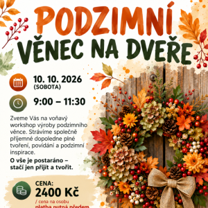 Podzimní věnec na dveře